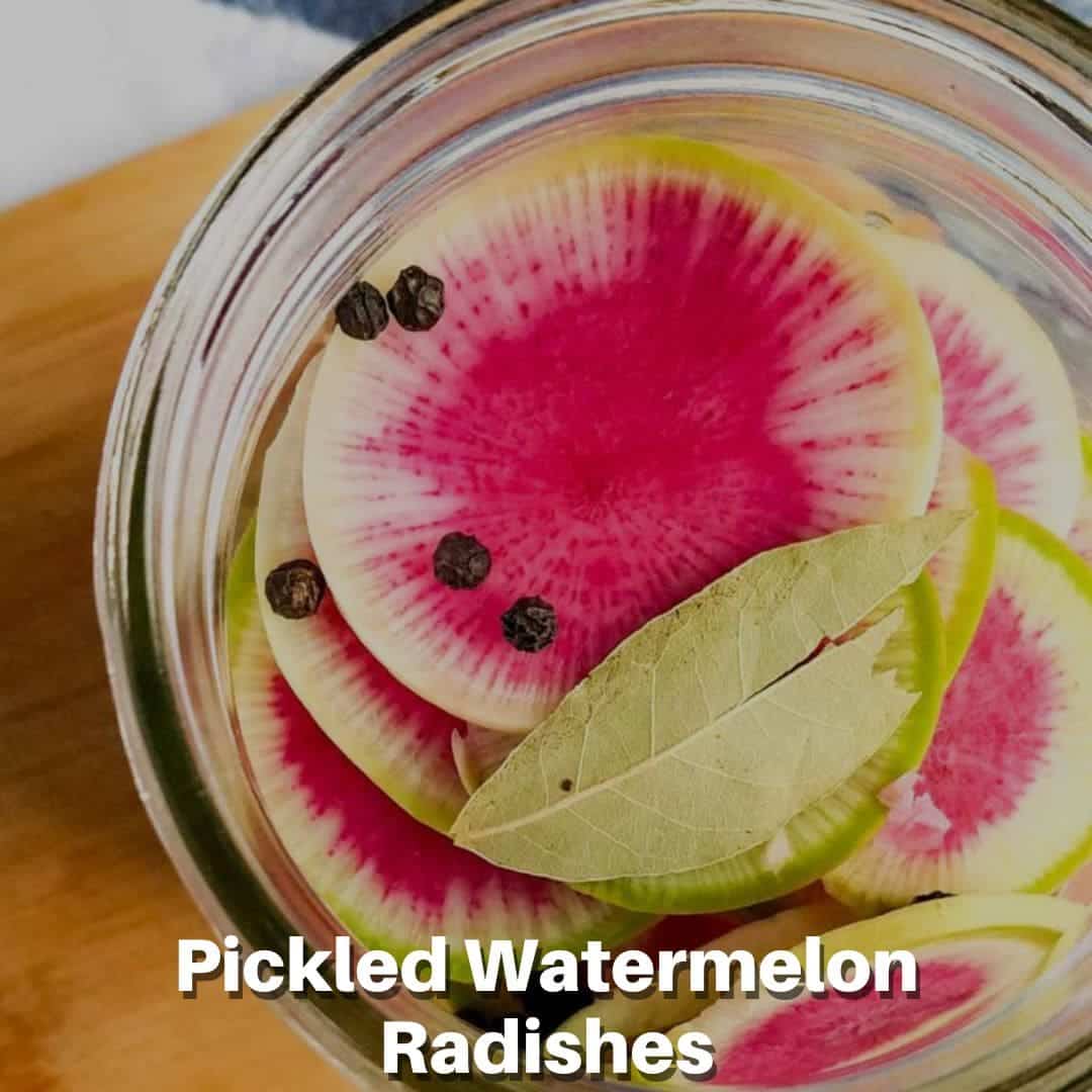 Pickled Watermelon Radishes